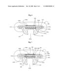 Newel Guide for Supporting a Handrail Traveling Over a Newel diagram and image