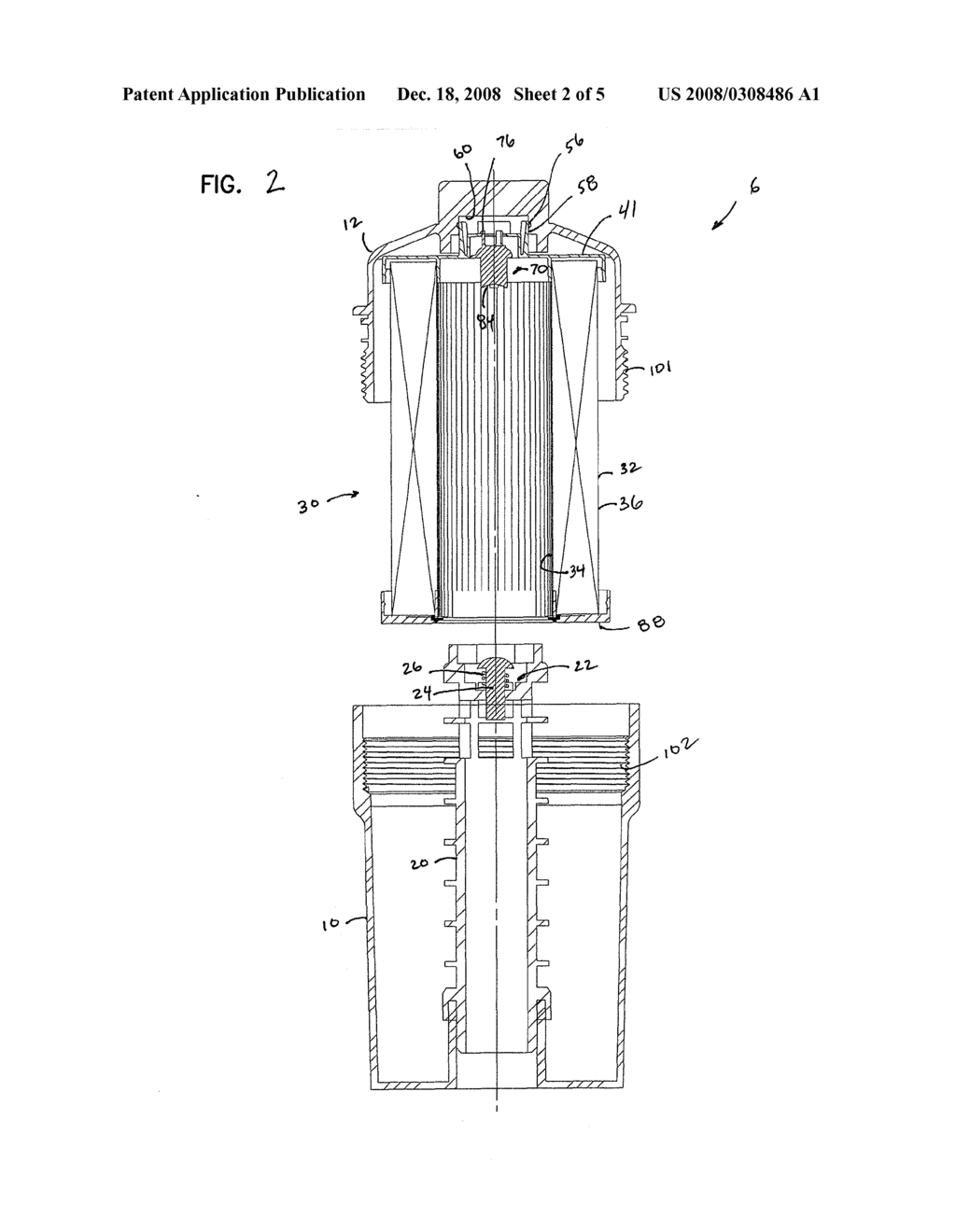 LIQUID FILTER ARRANGEMENT AND METHODS - diagram, schematic, and image 03