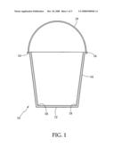 Bucket divider for tool transport diagram and image