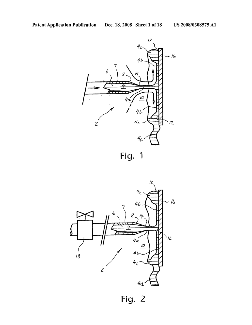 Dispensing Device for Reducing Loss of Dissolved Gas in a Liquid Outflow and a Method of Using Same - diagram, schematic, and image 02