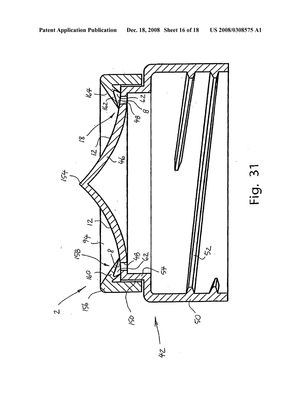 Dispensing Device for Reducing Loss of Dissolved Gas in a Liquid Outflow and a Method of Using Same - diagram, schematic, and image 17