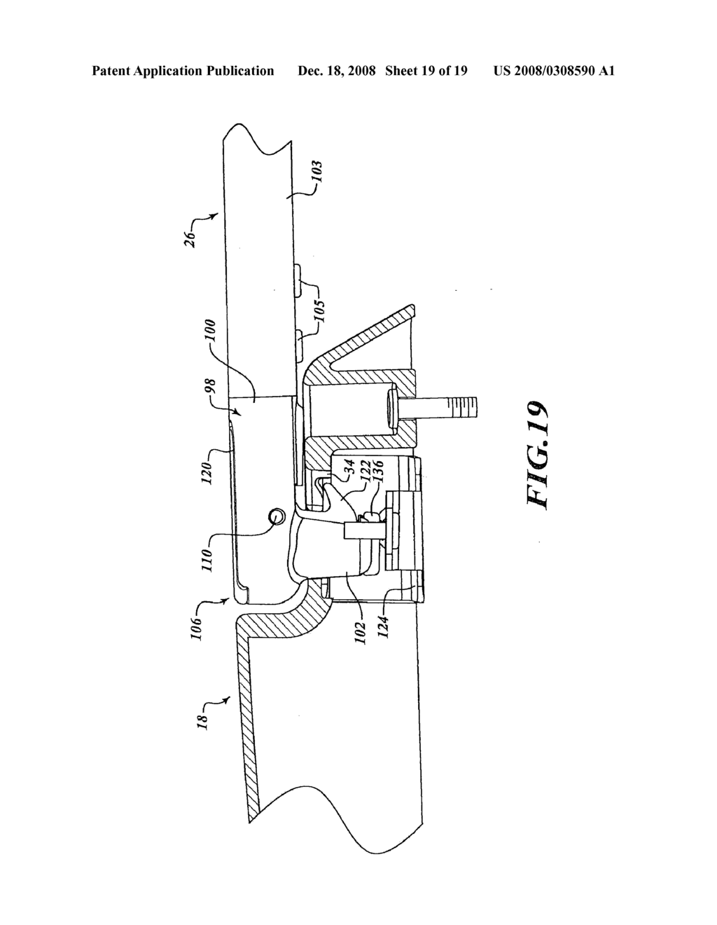 VEHICLE ARTICLE CARRIER HAVING SINGLE SIDED RELEASABLE AND STOWABLE CROSS BARS - diagram, schematic, and image 20