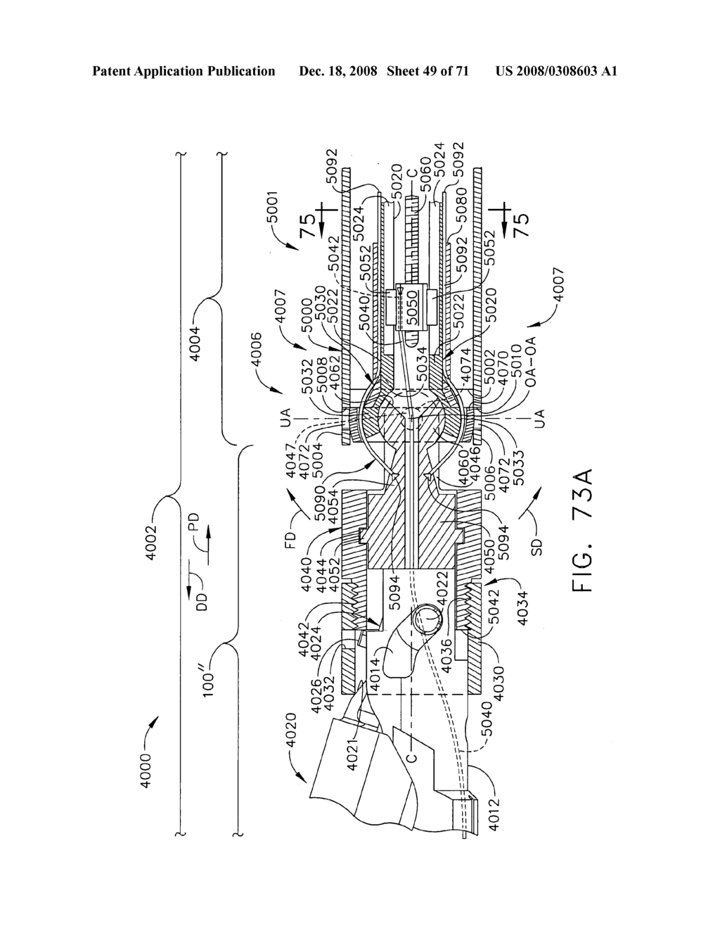 Cable driven surgical stapling and cutting instrument with improved cable attachment arrangements - diagram, schematic, and image 50