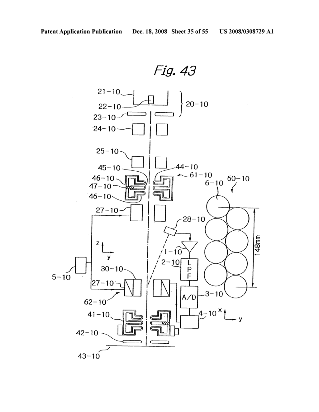 Apparatus for inspection with electron beam, method for operating same, and method for manufacturing semiconductor device using former - diagram, schematic, and image 36