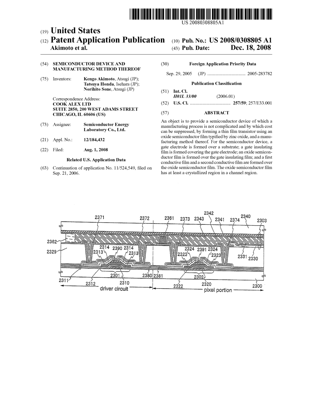 Semiconductor Device and Manufacturing Method Thereof - diagram, schematic, and image 01