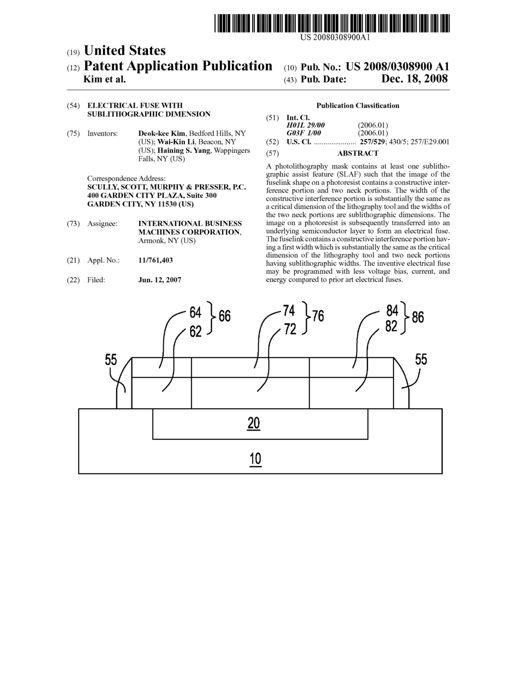 ELECTRICAL FUSE WITH SUBLITHOGRAPHIC DIMENSION - diagram, schematic, and image 01