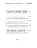 DRIVING METHOD AND CONTROL METHOD OF HOT CATHODE FLUORESCENT LAMP, AND ESTIMATION METHOD OF TEMPERATURE OF FILAMENT IN HOT CATHODE FLUORESCENT LAMP diagram and image