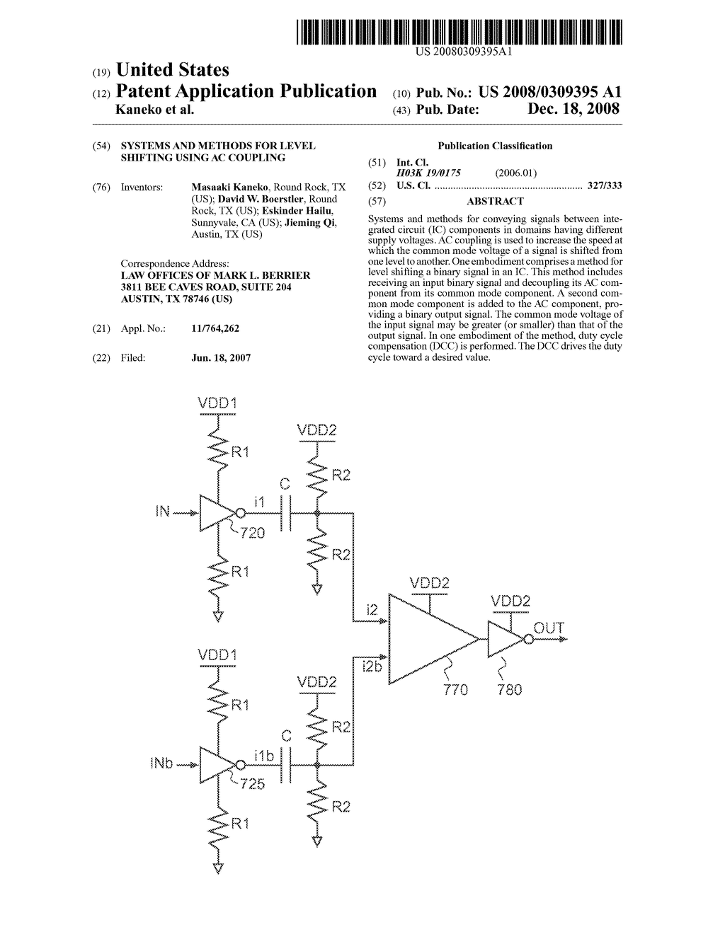 Systems and Methods for Level Shifting using AC Coupling - diagram, schematic, and image 01