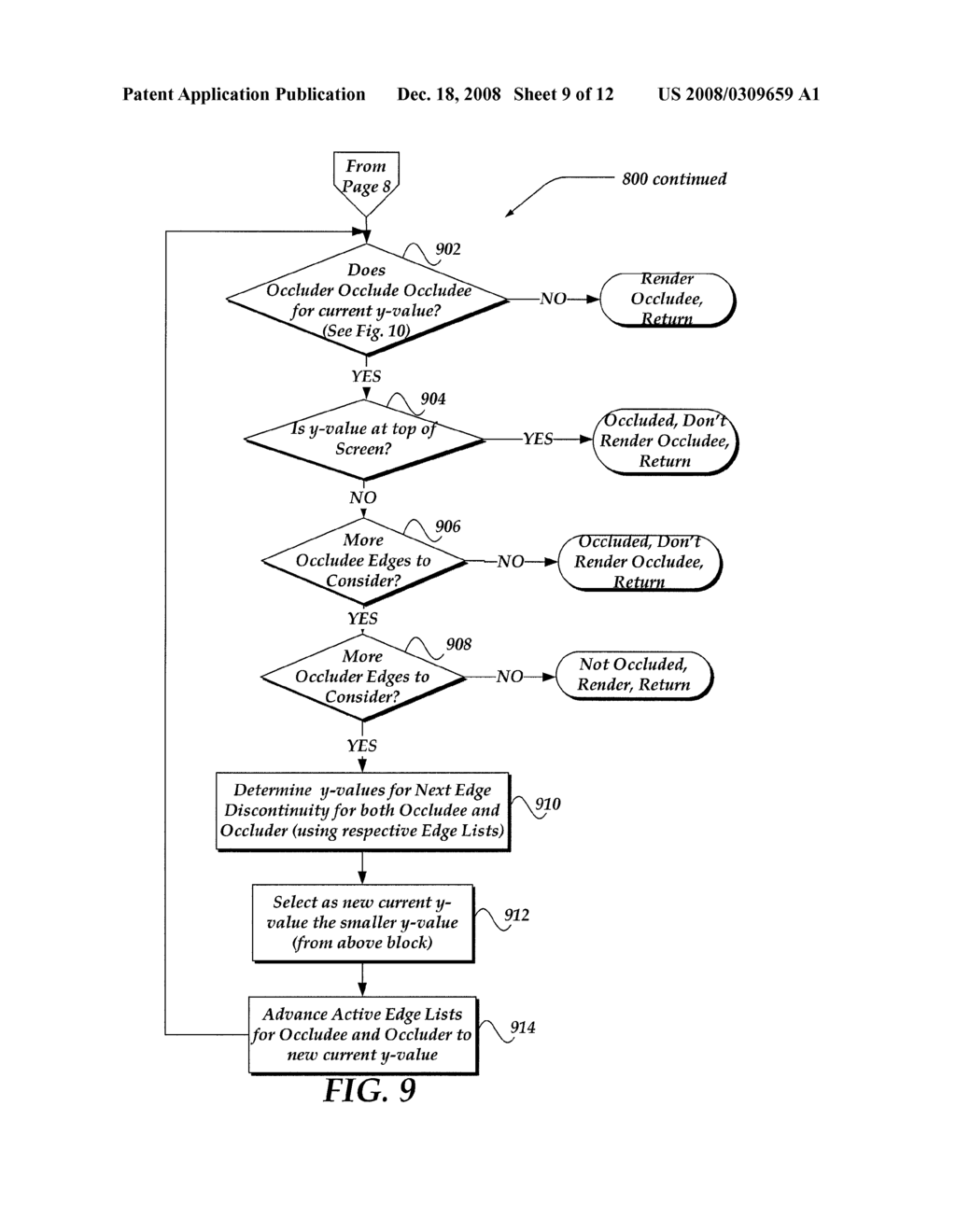 METHOD FOR ACCELERATED DETERMINATION OF OCCLUSION BETWEEN POLYGONS - diagram, schematic, and image 10