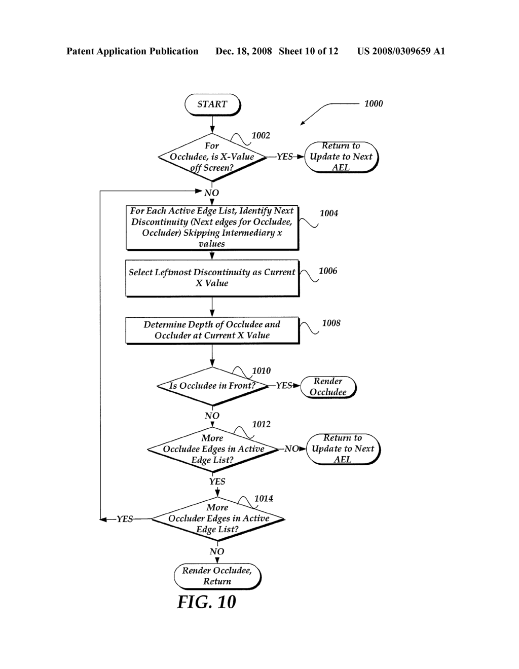 METHOD FOR ACCELERATED DETERMINATION OF OCCLUSION BETWEEN POLYGONS - diagram, schematic, and image 11