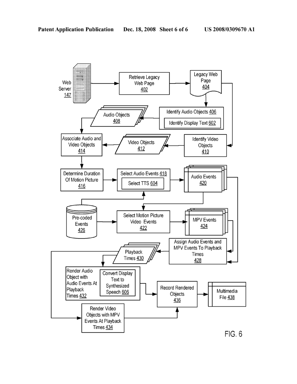 Recasting A Legacy Web Page As A Motion Picture With Audio - diagram, schematic, and image 07