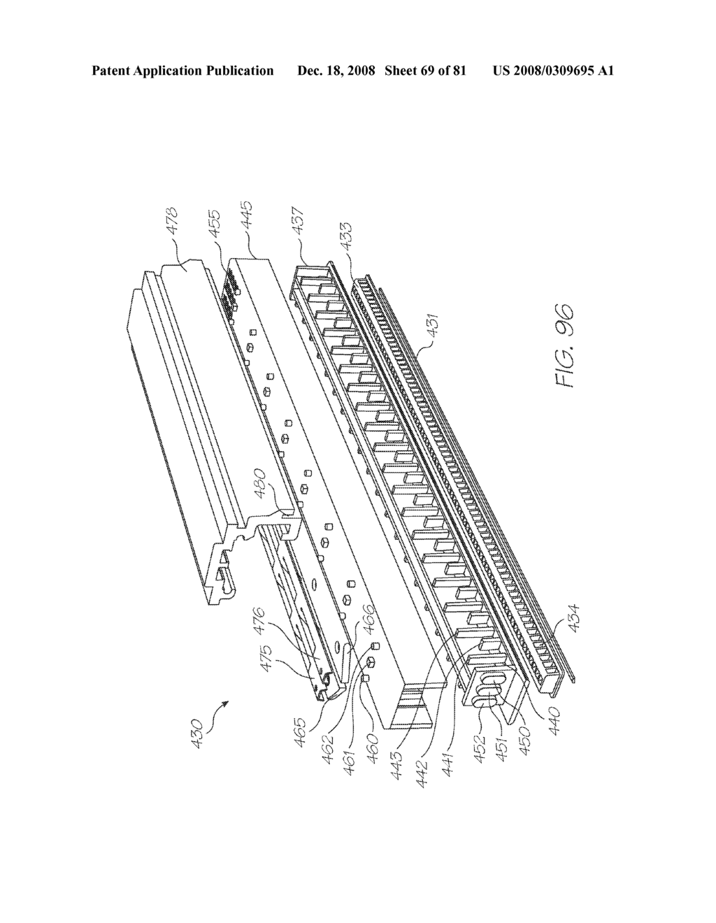 NOZZLE ASSEMBLY FOR AN INKJET PRINTER HAVING A SHORT DRIVE TRANSISTOR CHANNEL - diagram, schematic, and image 70