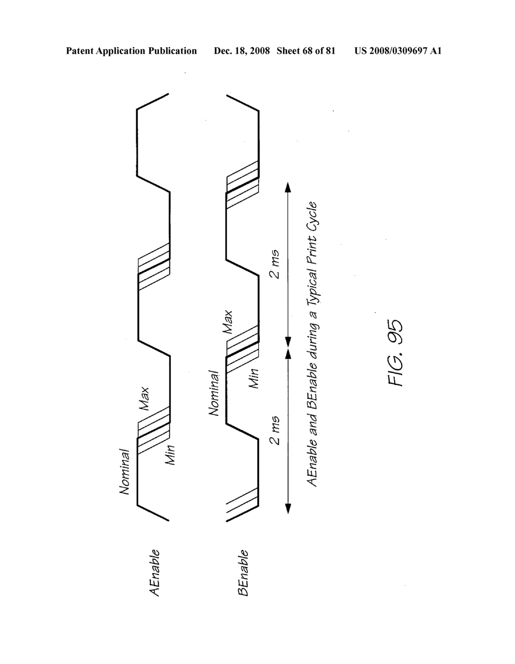 PRINTHEAD OF AN INKJET PRINTER HAVING DENSELY SPACED NOZZLES - diagram, schematic, and image 69