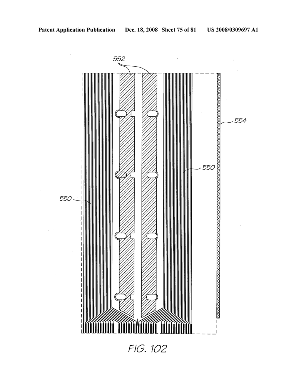 PRINTHEAD OF AN INKJET PRINTER HAVING DENSELY SPACED NOZZLES - diagram, schematic, and image 76