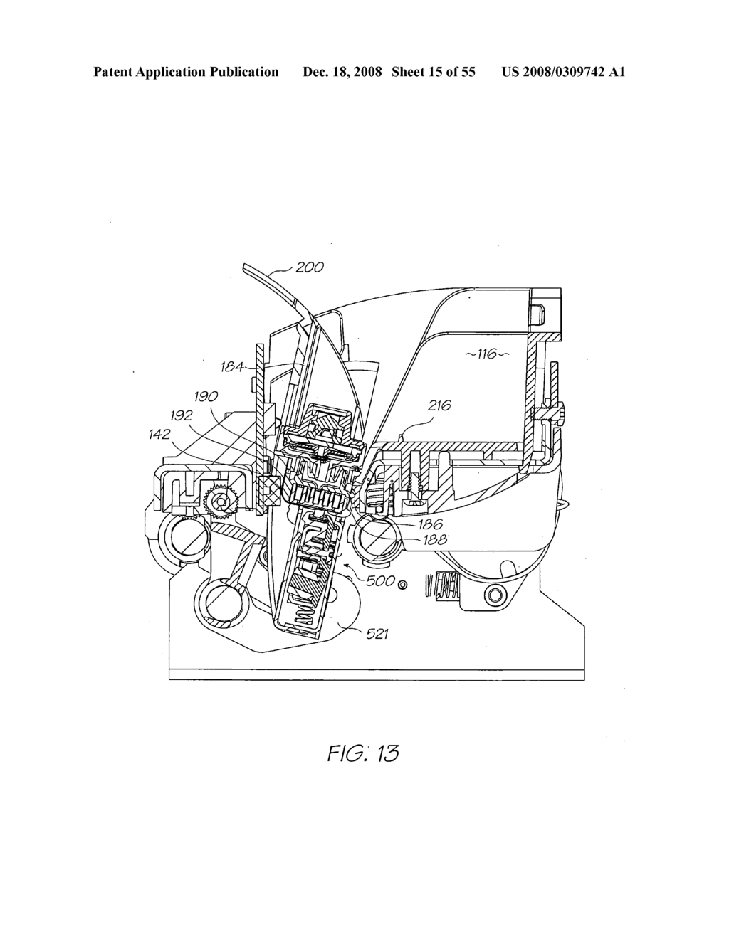 PRINTER WITH PRINTHEAD CARTRIDGE AND PRINTER BODY THAT SIMULTANEOUSLY ENGAGE AN INK CARTRIDGE - diagram, schematic, and image 16