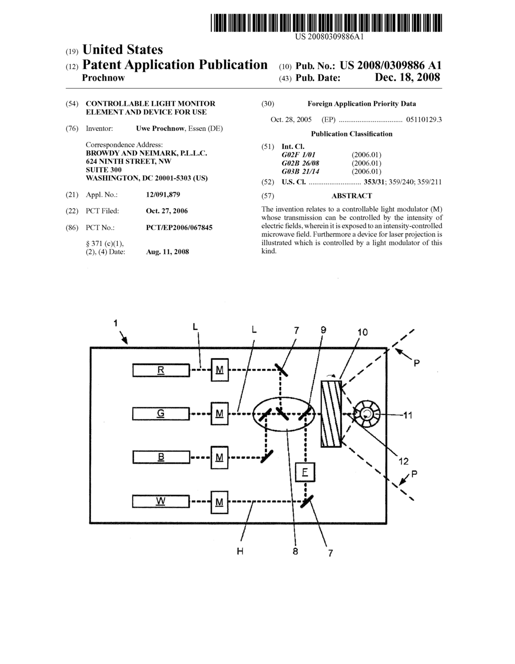 Controllable Light Monitor Element and Device For Use - diagram, schematic, and image 01