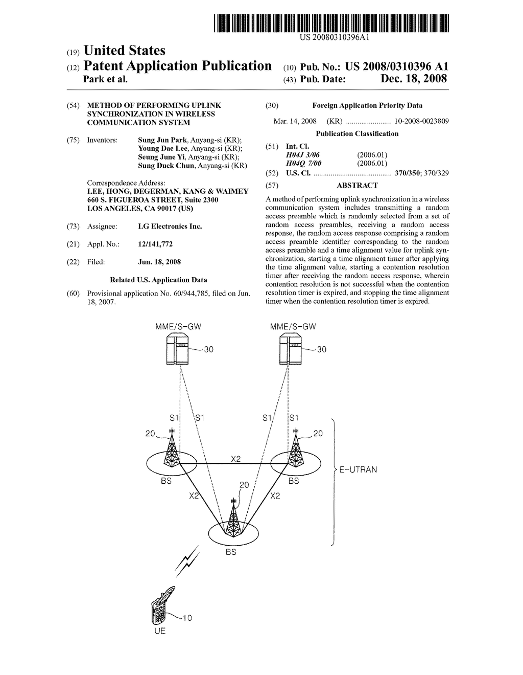 METHOD OF PERFORMING UPLINK SYNCHRONIZATION IN WIRELESS COMMUNICATION SYSTEM - diagram, schematic, and image 01