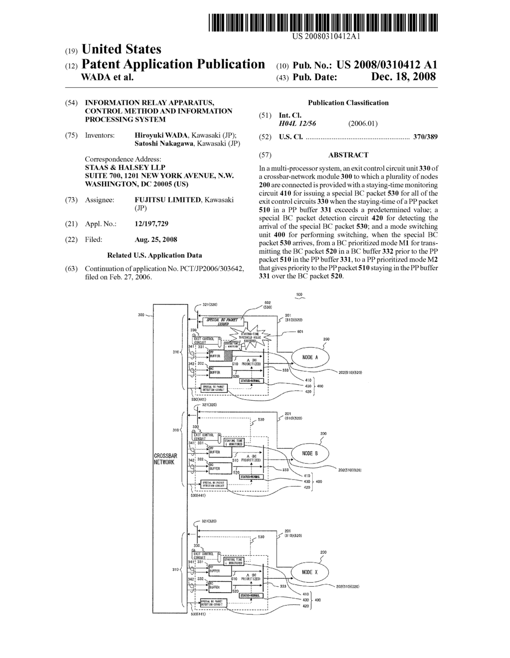 INFORMATION RELAY APPARATUS, CONTROL METHOD AND INFORMATION PROCESSING SYSTEM - diagram, schematic, and image 01