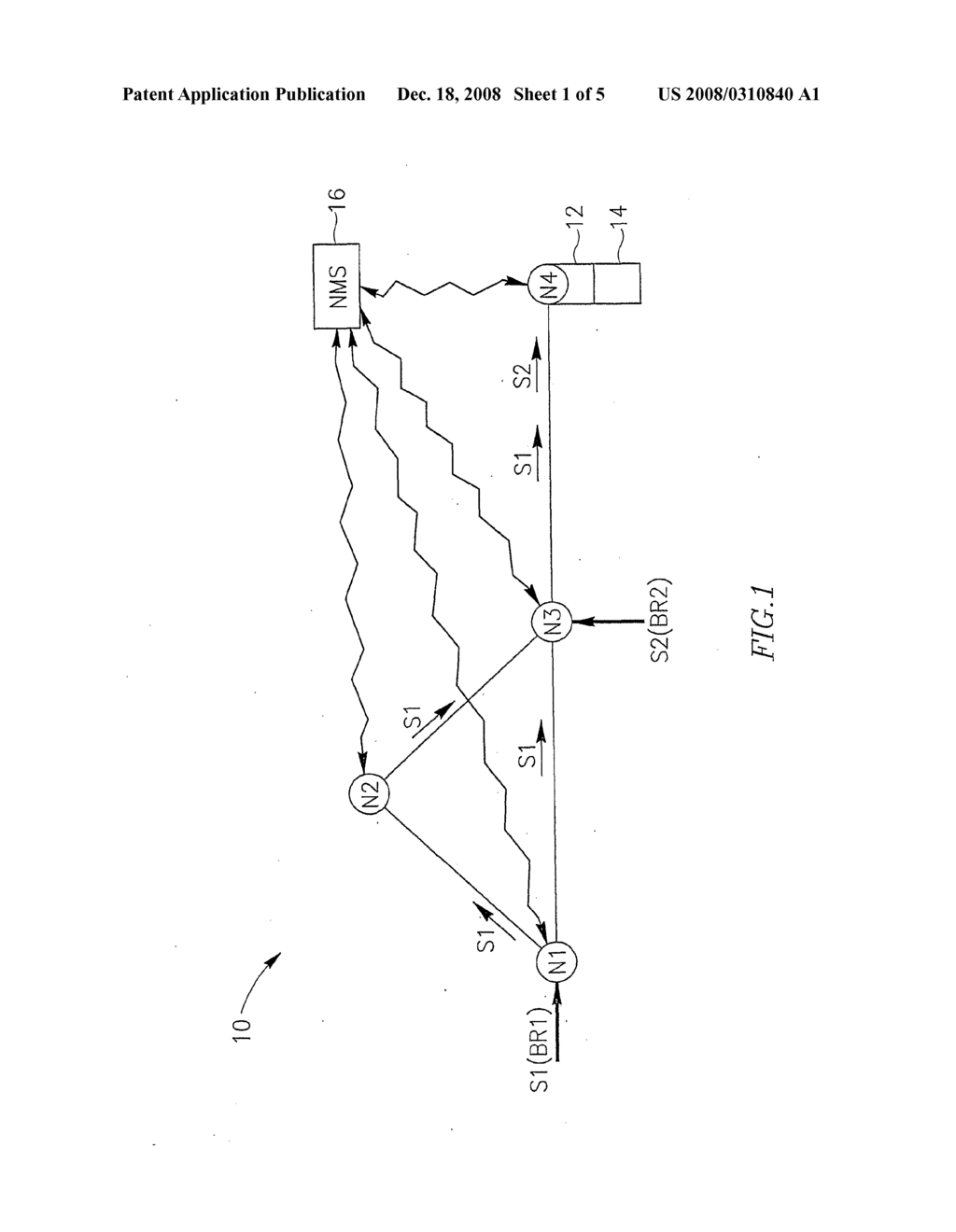 Optical Communication Network and Method of Routing in the Network - diagram, schematic, and image 02