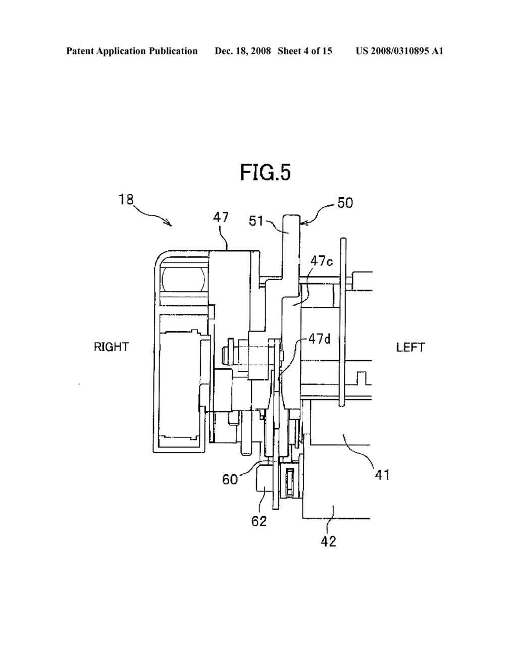 FIXING DEVICE FOR IMAGE FORMING DEVICE, CAPABLE OF ADJUSTING NIP FORCE BETWEEN HEATING ROLLER AND PRESSURE ROLLER - diagram, schematic, and image 05