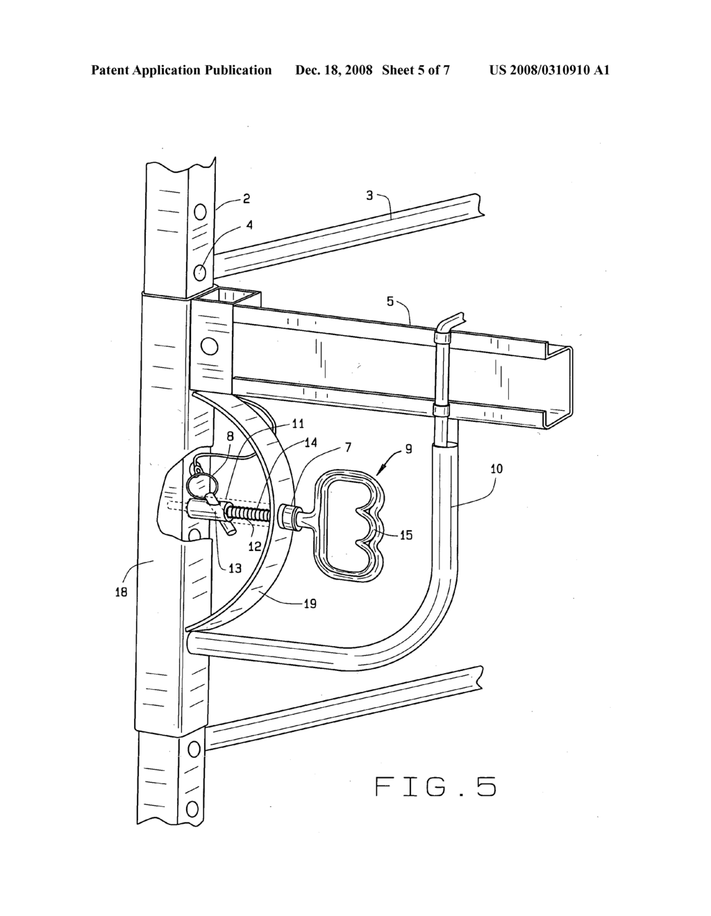 Scaffold securement device - diagram, schematic, and image 06