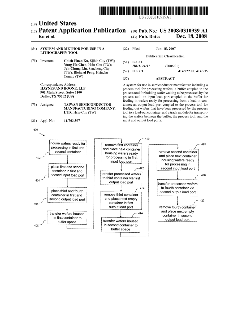 SYSTEM AND METHOD FOR USE IN A LITHOGRAPHY TOOL - diagram, schematic, and image 01