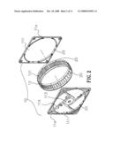 Sectional fan frame structure diagram and image