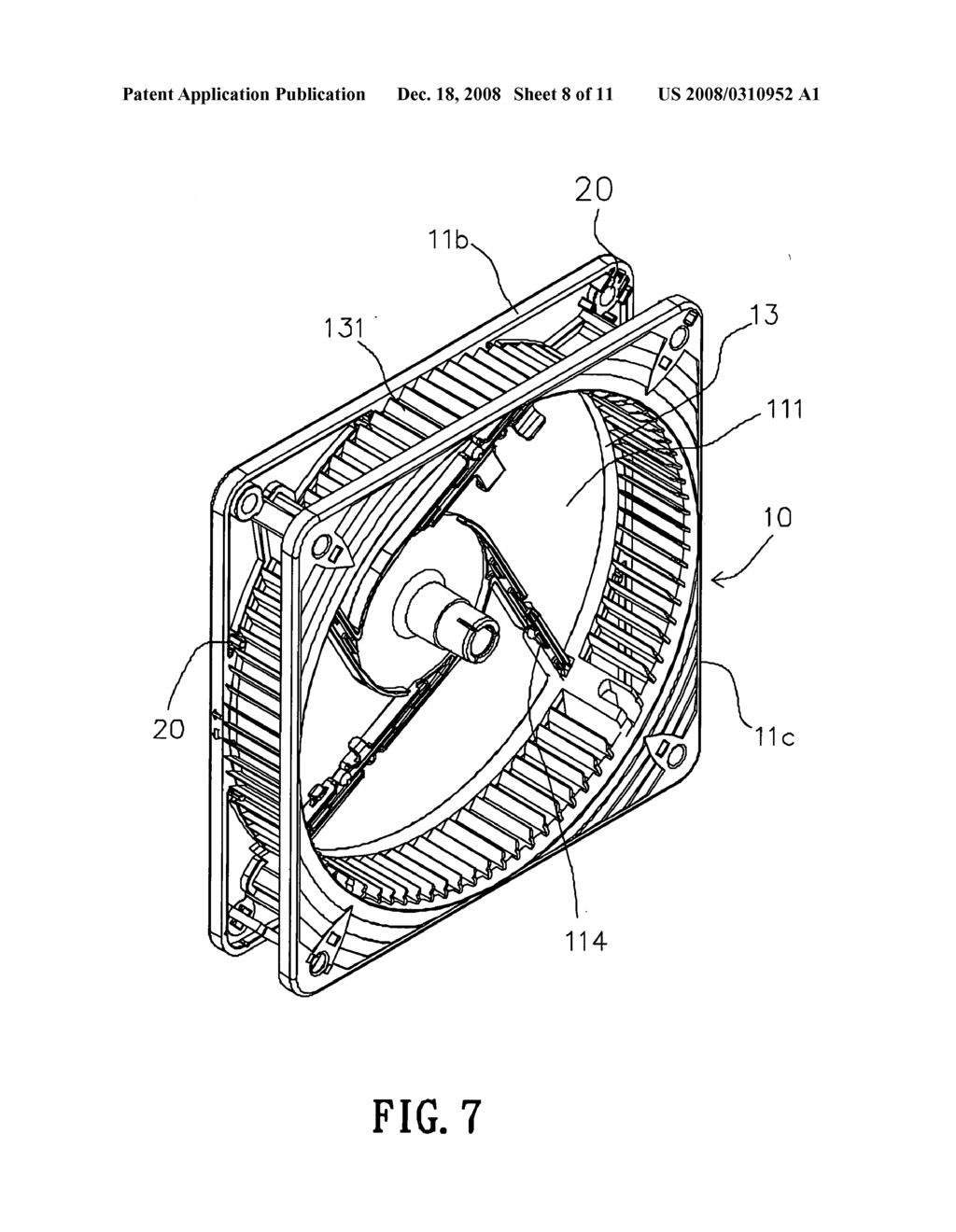 Sectional fan frame structure - diagram, schematic, and image 09