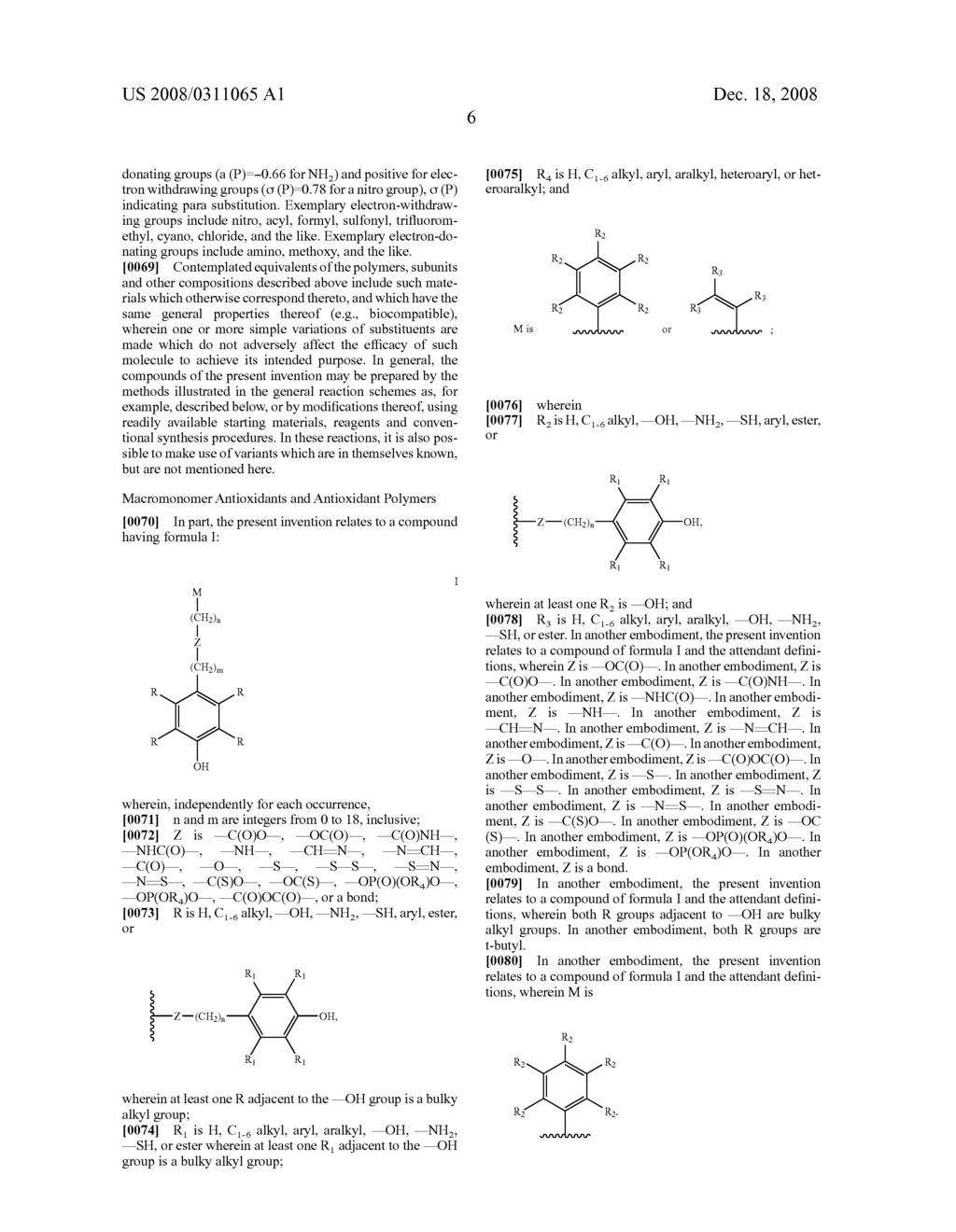 Anti-oxidant macromonomers and polymers and methods of making and using the same - diagram, schematic, and image 15