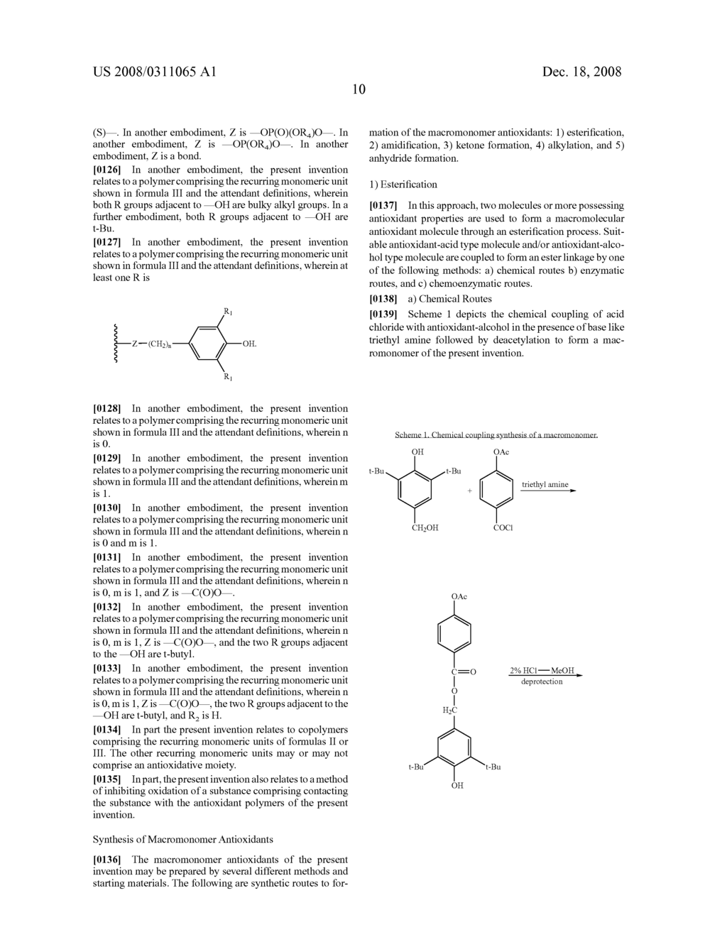 Anti-oxidant macromonomers and polymers and methods of making and using the same - diagram, schematic, and image 19