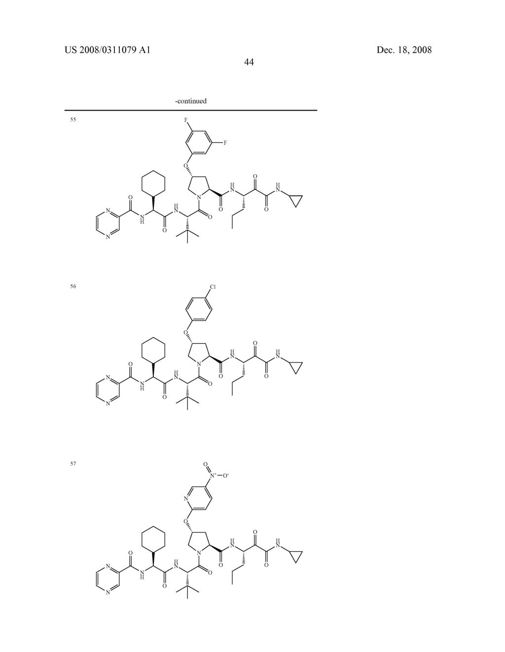 Inhibitors of serine proteases, particularly HCV NS3-NS4A protease - diagram, schematic, and image 45