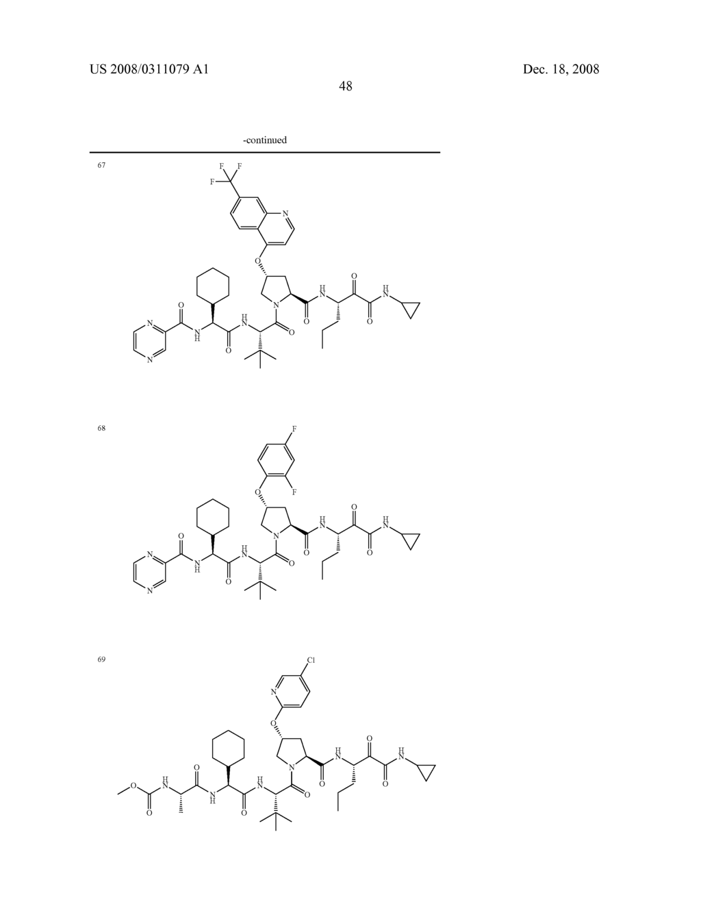 Inhibitors of serine proteases, particularly HCV NS3-NS4A protease - diagram, schematic, and image 49