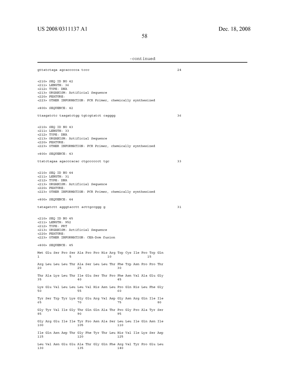 Carcinoembryonic Antigen Fusions and Uses Thereof - diagram, schematic, and image 121