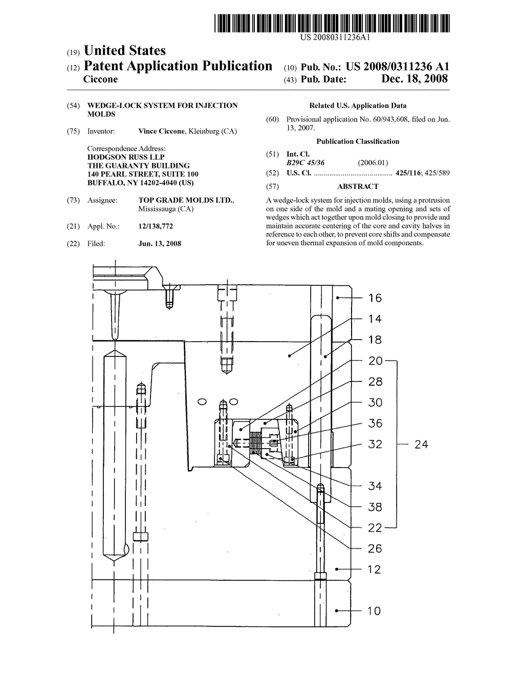 Wedge-Lock System For Injection Molds - diagram, schematic, and image 01