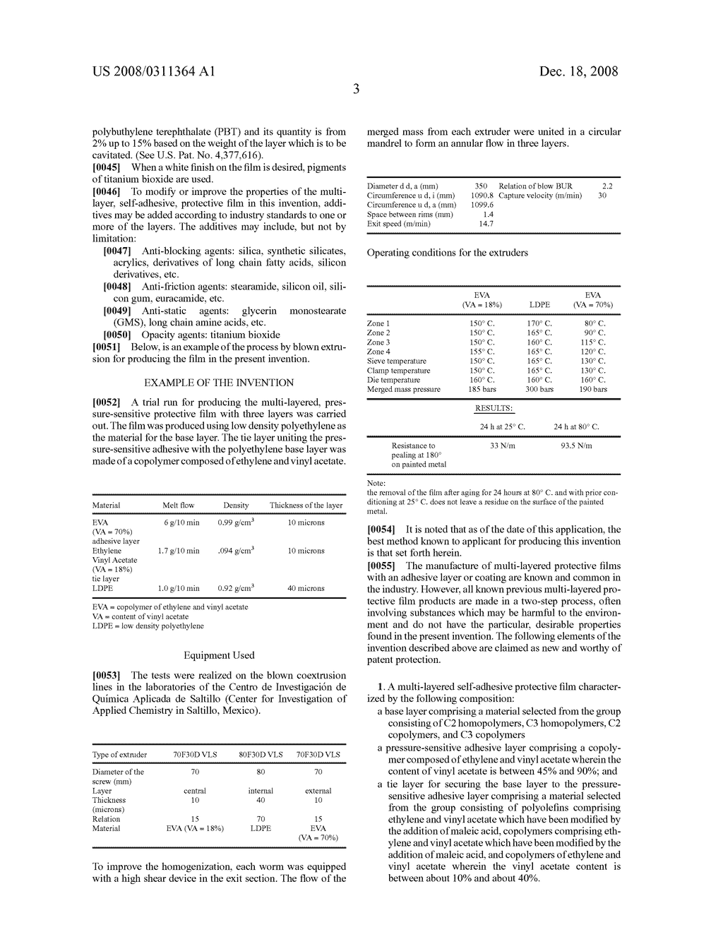 Multi-layered self-adhesive protective film - diagram, schematic, and image 05