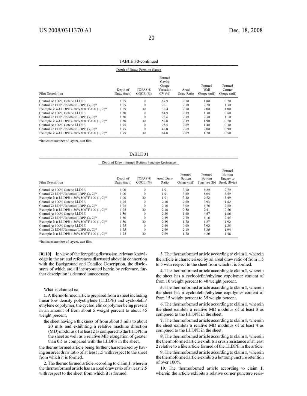 Thermoformed articles from sheet incorporating cycloolefin copolymer - diagram, schematic, and image 29