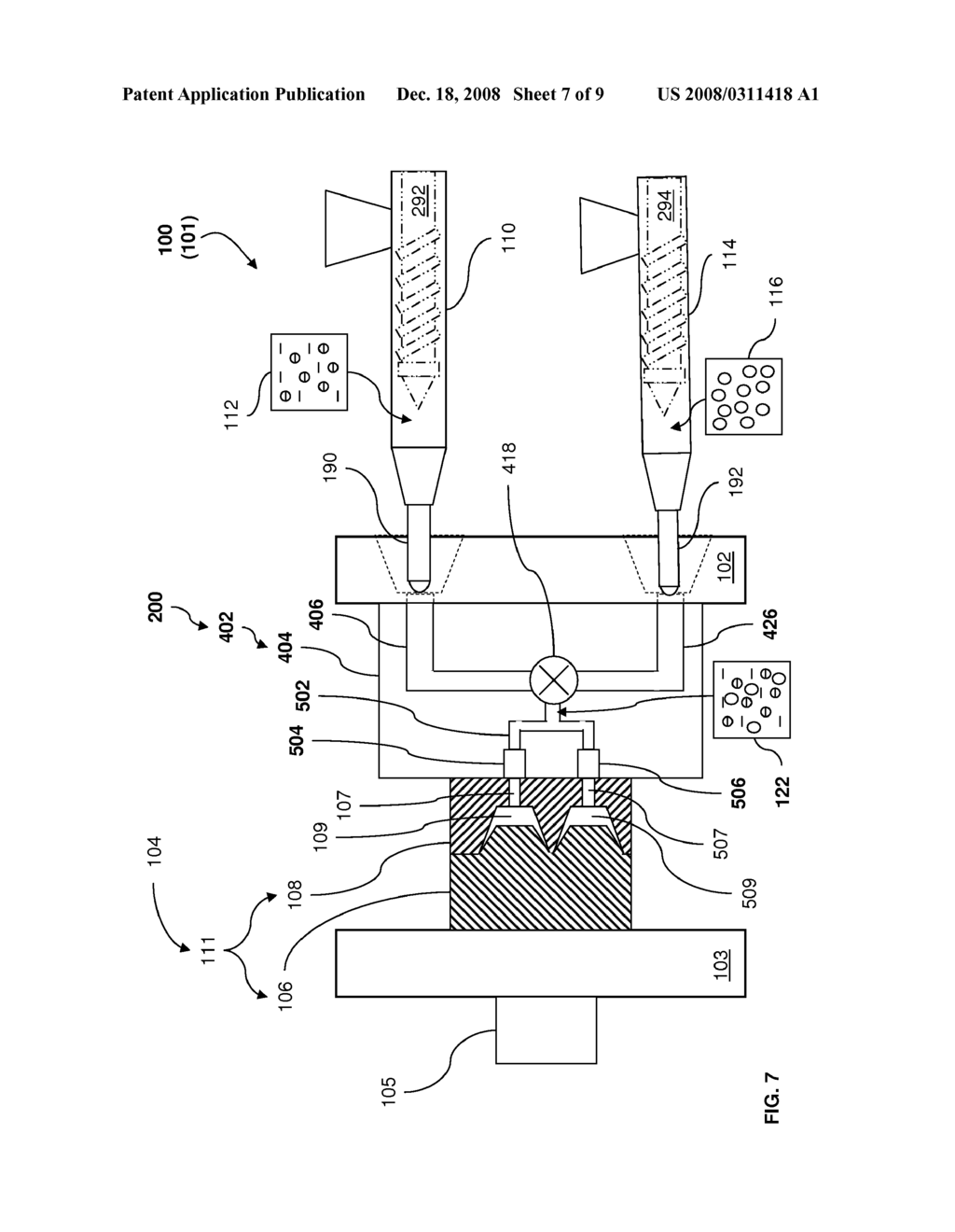 Metal-Molding System and Process for Making Foamed Alloy - diagram, schematic, and image 08