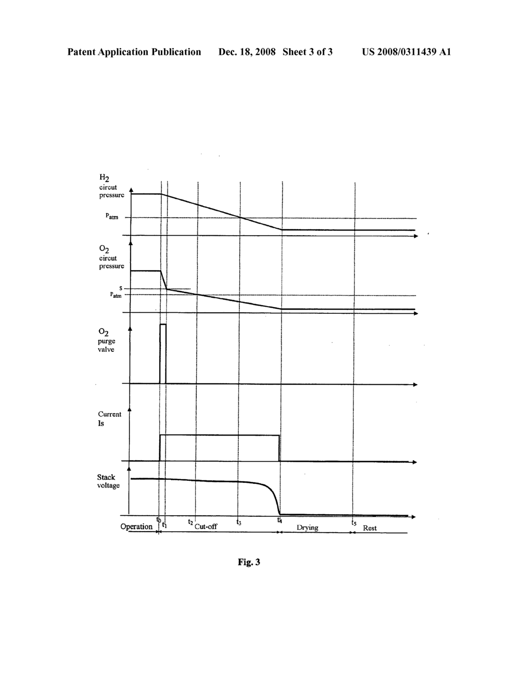 Shut-down procedure for a fuel cell fed with pure oxygen - diagram, schematic, and image 04