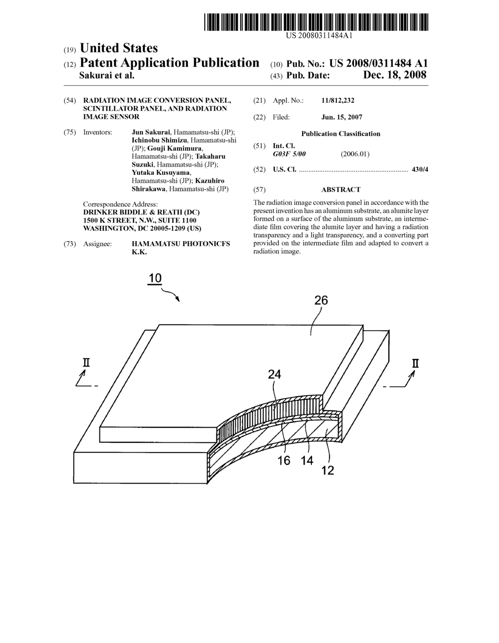 Radiation image conversion panel, scintillator panel, and radiation image sensor - diagram, schematic, and image 01