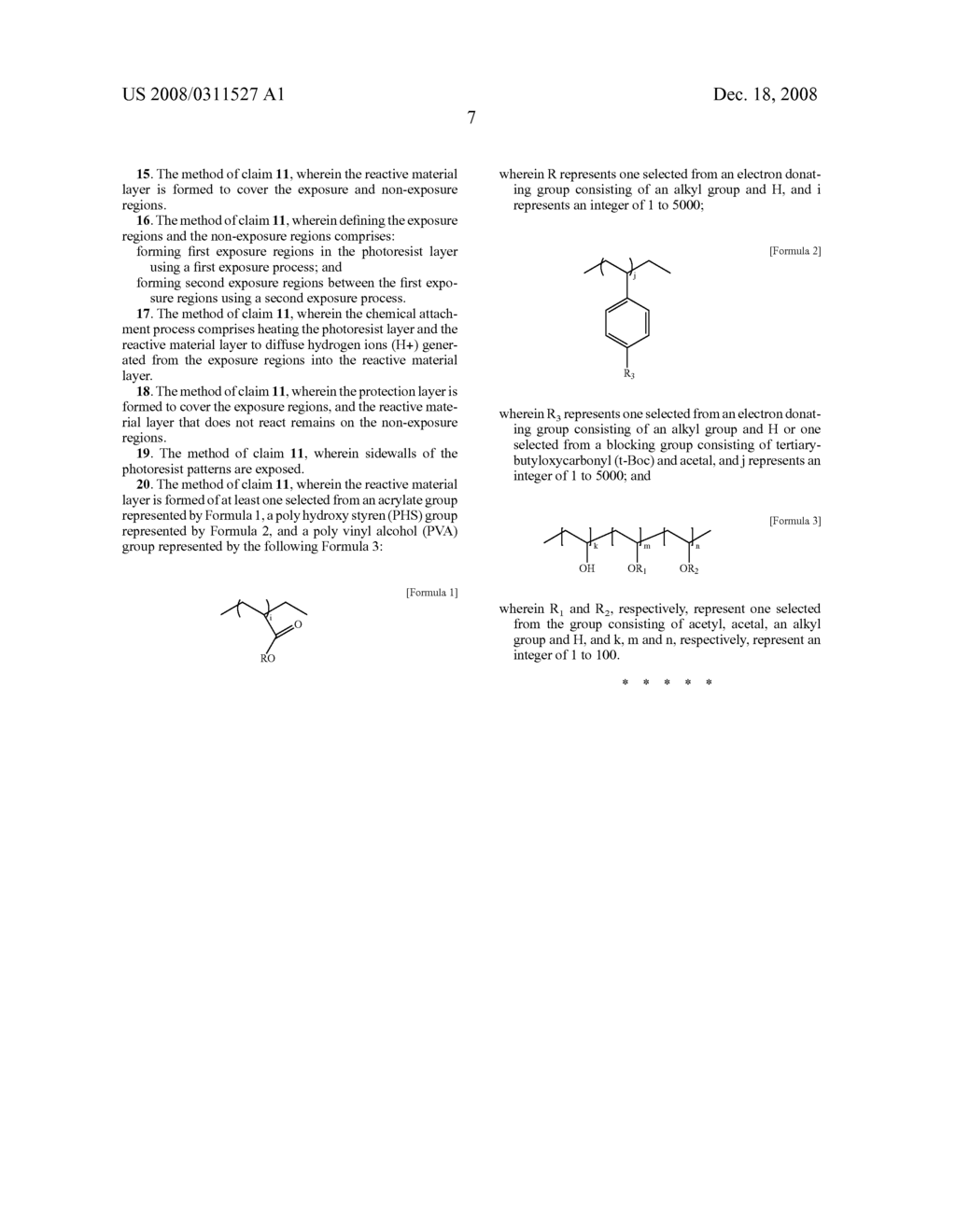 Method of forming protection layer on photoresist pattern and method of forming fine pattern using the same - diagram, schematic, and image 14