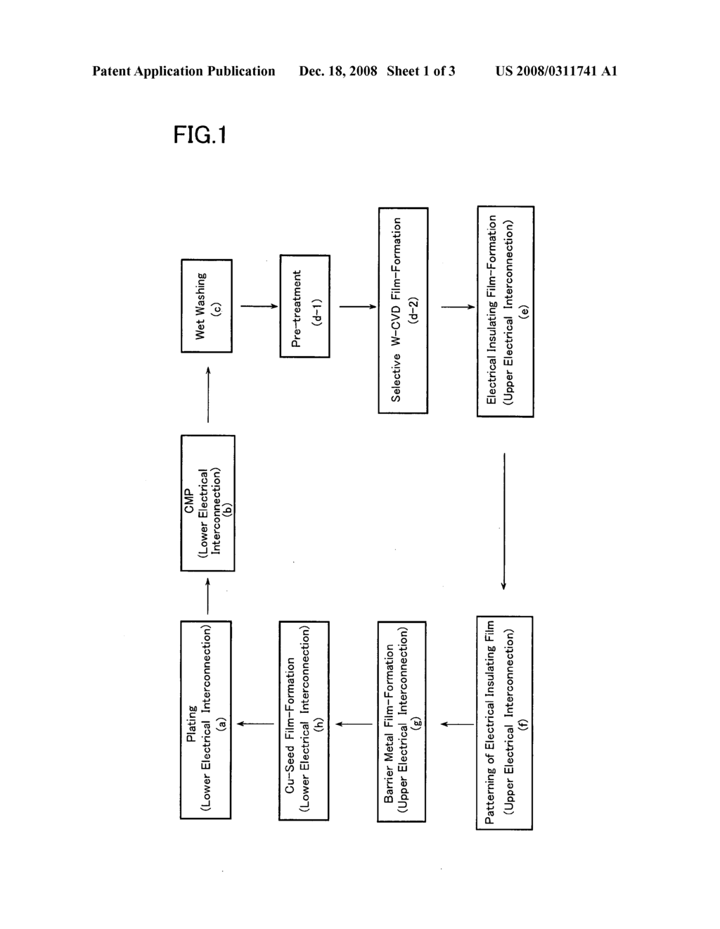 Selective W-Cvd Method and Method for Forming Multi-Layered Cu Electrical Interconnection - diagram, schematic, and image 02