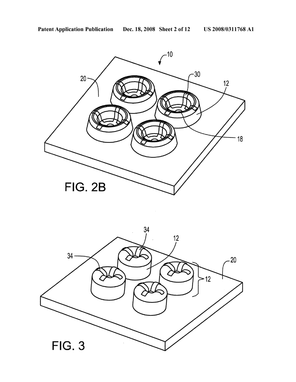 LAND GRID ARRAY (LGA) INTERPOSER UTILIZING METAL-ON-ELASTOMER HEMI-TORUS AND OTHER MULTIPLE POINTS OF CONTACT GEOMETRIES - diagram, schematic, and image 03