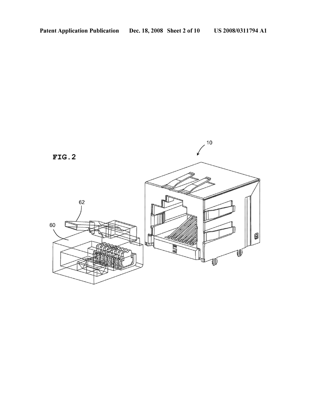 MODULAR JACK WITH REMOVABLE CONTACT ARRAY - diagram, schematic, and image 03