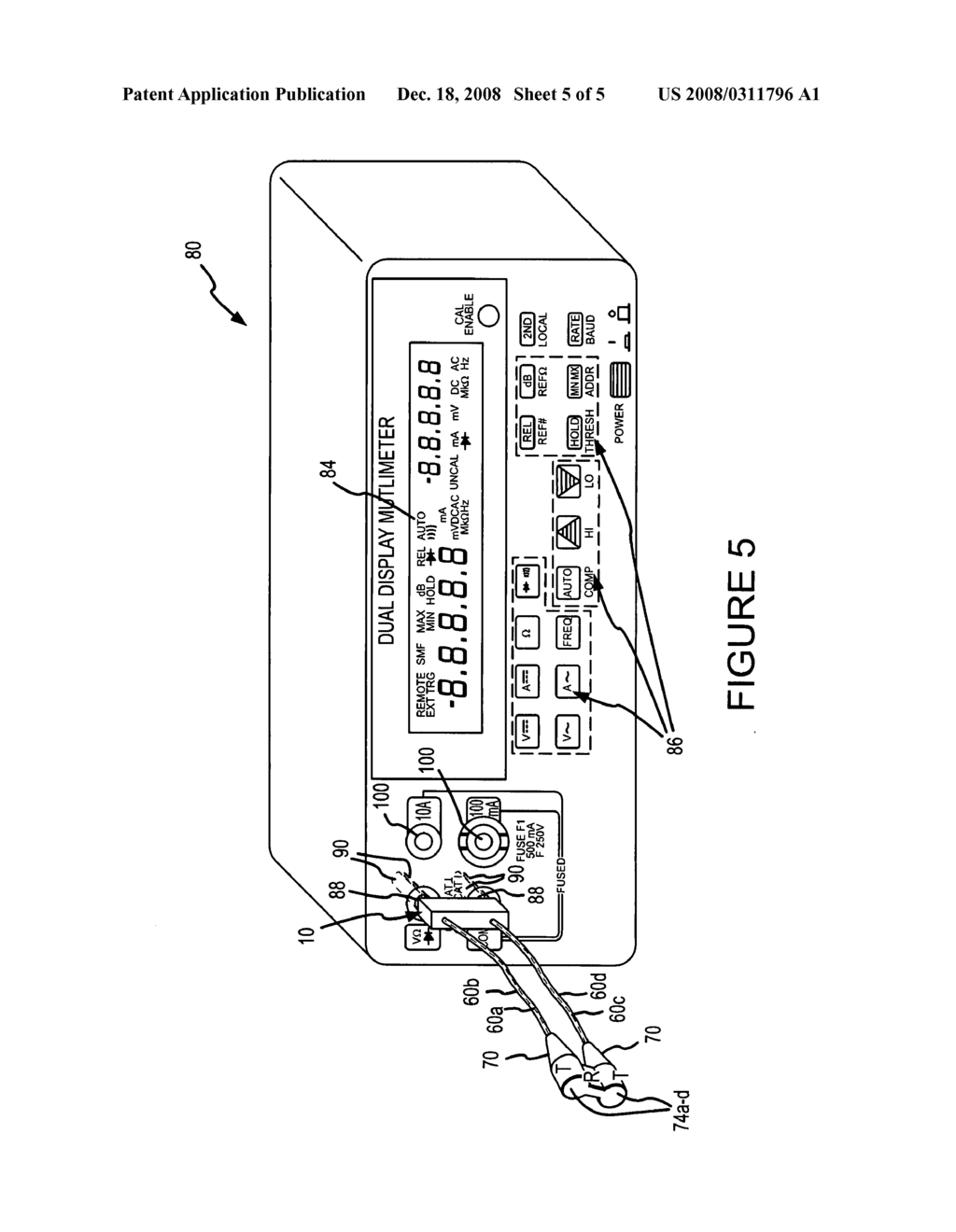 Four-wire ohmmeter connector and ohmmeter using same - diagram, schematic, and image 06