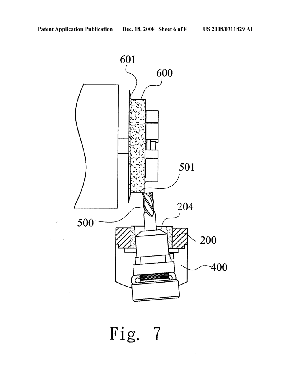 EMERY WHEEL GRINDING MACHINE WITH ADJUSTABLE DRILL BIT CHUCK - diagram, schematic, and image 07