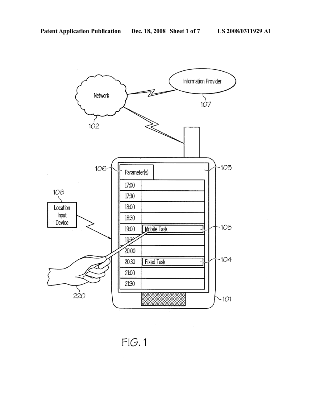 SCHEDULING TASKS DYNAMICALLY DEPENDING ON THE LOCATION OF A MOBILE USER - diagram, schematic, and image 02