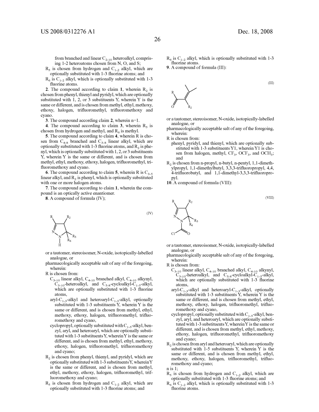 4,5 Dihydro-(1H)-Pyrazole Derivatives as Cannabinoid CB1 Receptor Modulators - diagram, schematic, and image 27