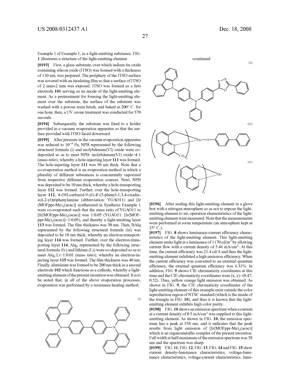 Organometallic Complex, and Light-Emitting Element, Light-Emitting Device, and Electronic Device Using the Organometallic Complex - diagram, schematic, and image 44
