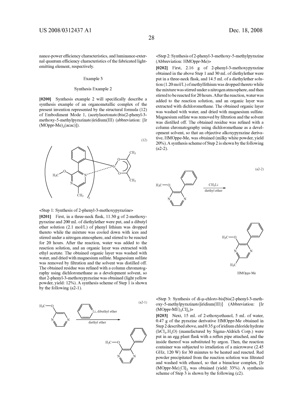 Organometallic Complex, and Light-Emitting Element, Light-Emitting Device, and Electronic Device Using the Organometallic Complex - diagram, schematic, and image 45