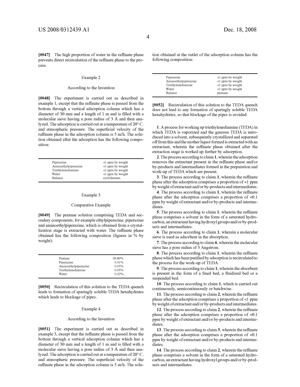 Work-Up in the Preparation of High-Purity Triethylenediamine - diagram, schematic, and image 05